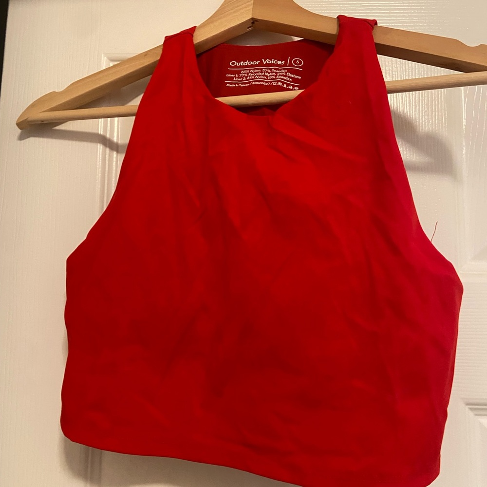Outdoor Voices Crop Athletic Top- Shelf Bra